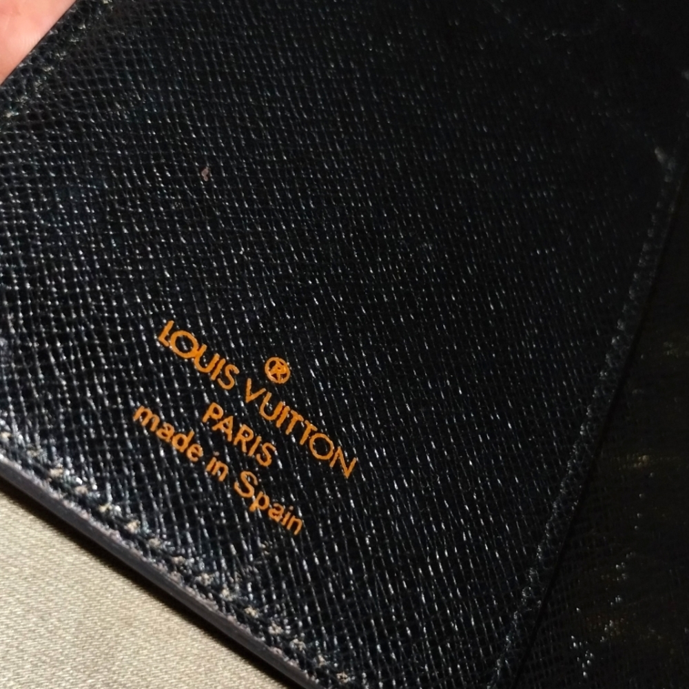 LOUIS VUITTON BLUE EPI LEATHER PLANNER/POCKETBOOK/ORGANIZER 6" x 4" ~ AUTHENTIC - Picture 10 of 12